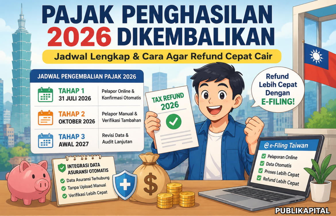 Pajak Penghasilan 2026 Dikembalikan, Ini Jadwal Lengkap dan Cara Agar Refund Cepat Cair