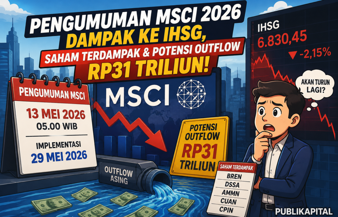 Pengumuman MSCI 2026: Dampak ke IHSG, Saham Terdampak, dan Potensi Outflow Asing Rp31 Triliun