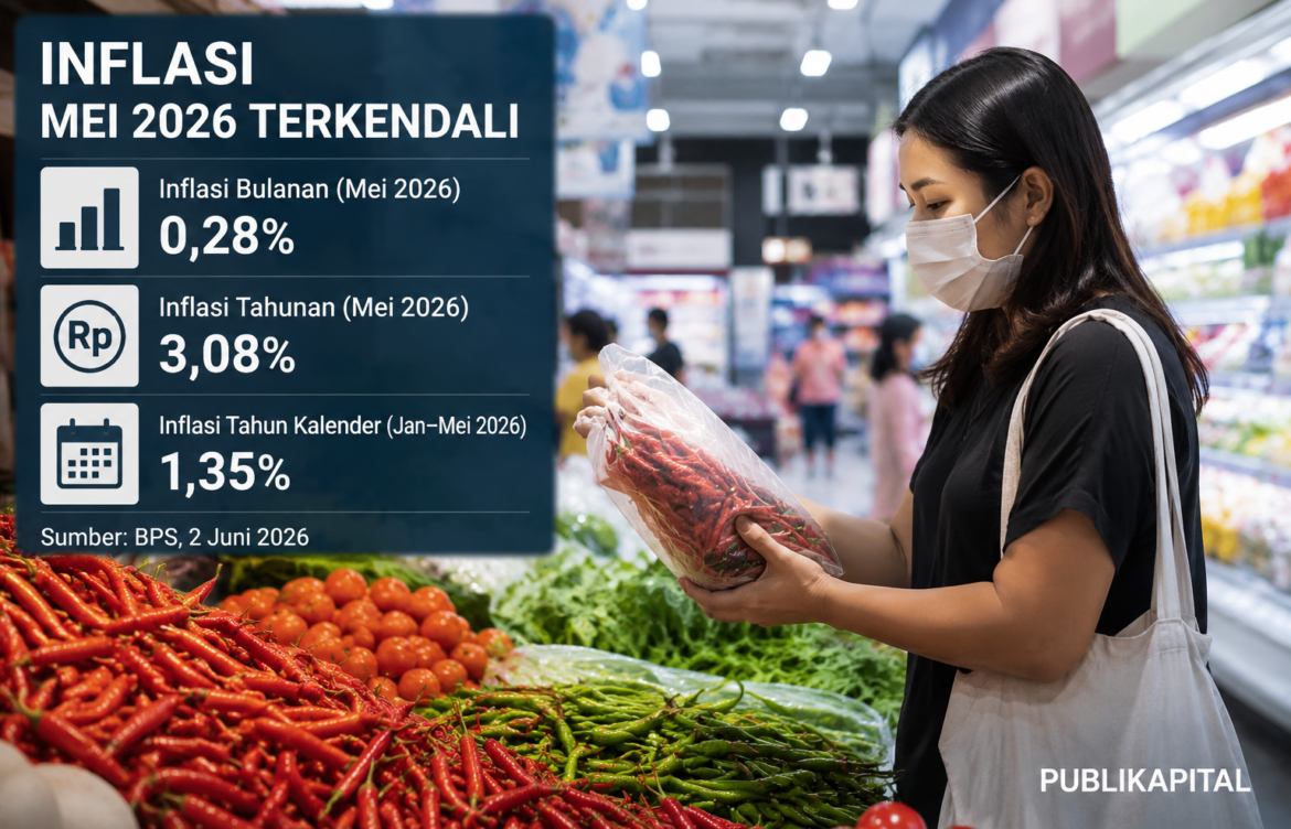 Inflasi Mei 2026 Terkendali: BPS Catat Inflasi 0,28 Persen, Daya Beli Masyarakat Tetap Terjaga