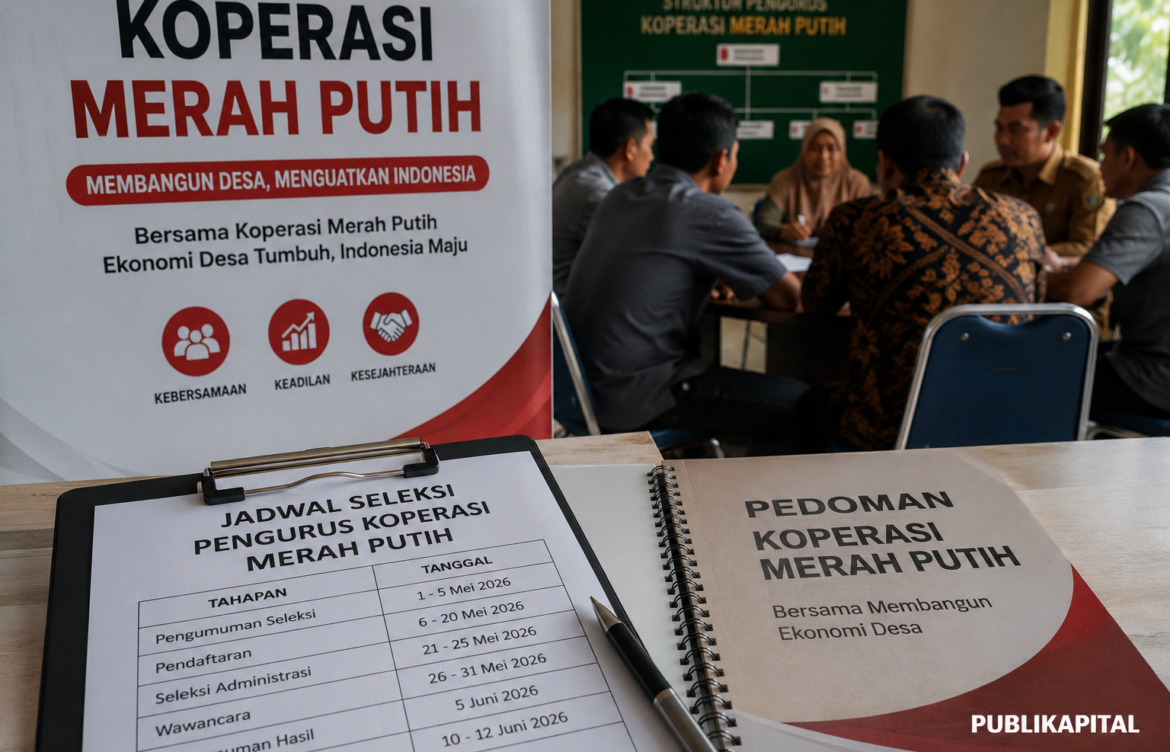 Jadwal Seleksi Koperasi Merah Putih 2026 Lengkap: Tahapan, Syarat, dan Cara Daftar Pengurus Koperasi Desa