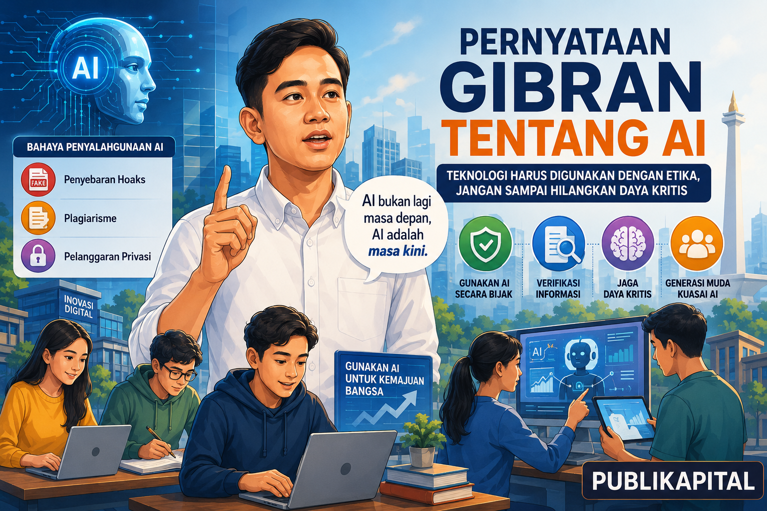 PERNYATAAN GIBRAN TENTANG AI: TEKNOLOGI HARUS DIGUNAKAN DENGAN ETIKA, JANGAN SAMPAI HILANGKAN DAYA KRITIS 2 PERNYATAAN-GIBRAN-TENTANG-AI-TERBARU