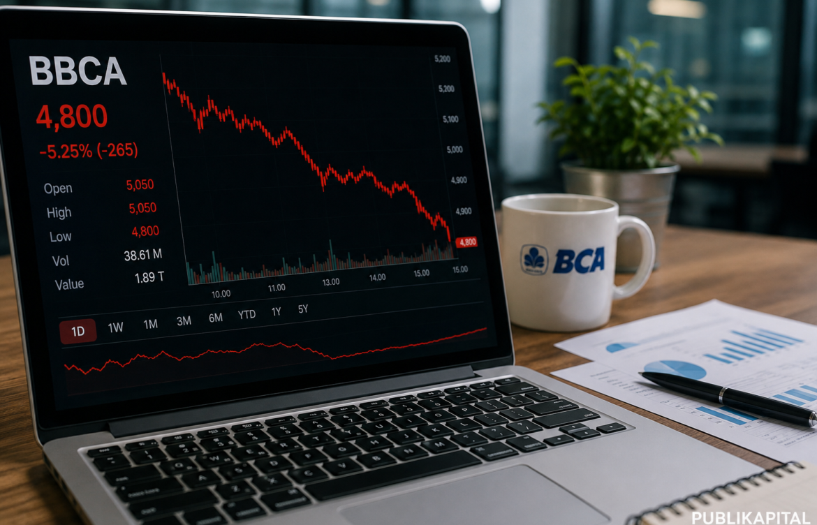 SAHAM BBCA ANJLOK KE LEVEL 4.800, APA PENYEBABNYA DAN BAGAIMANA PROSPEKNYA?