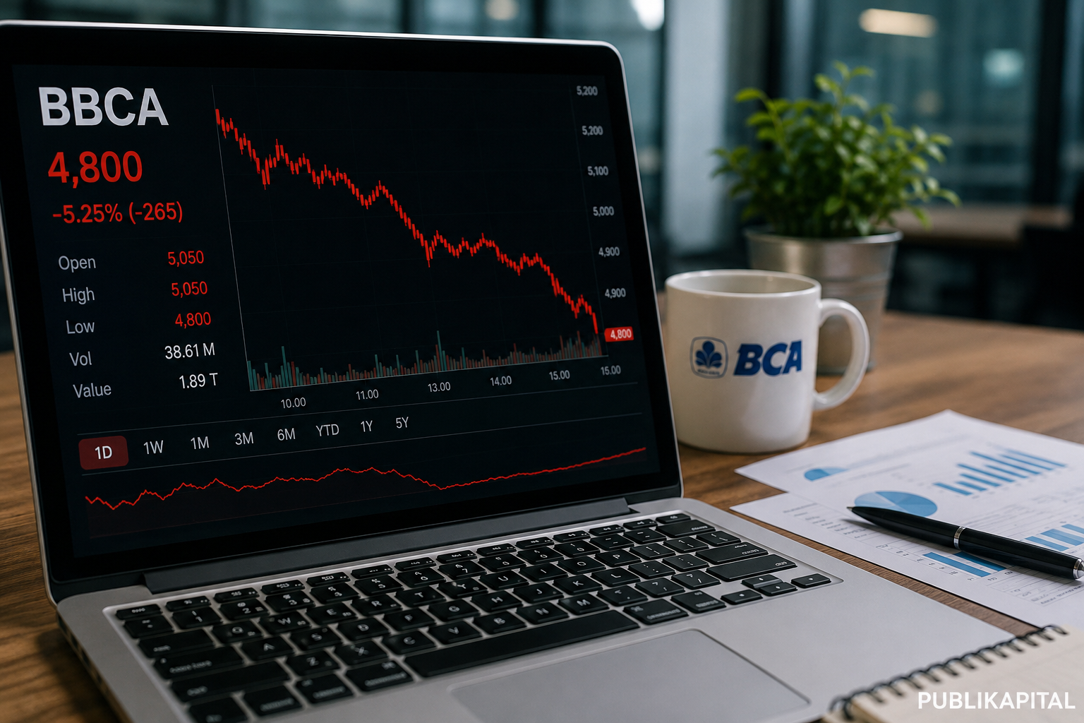 SAHAM BBCA ANJLOK KE LEVEL 4.800, APA PENYEBABNYA DAN BAGAIMANA PROSPEKNYA? 3 SAHAM-BBCA-ANJLOK