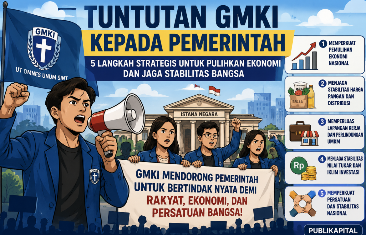 TUNTUTAN GMKI KEPADA PEMERINTAH: 5 LANGKAH STRATEGIS UNTUK PULIHKAN EKONOMI NASIONAL DAN JAGA STABILITAS BANGSA
