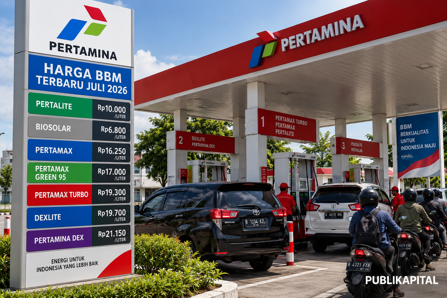 HARGA BBM PERTAMINA SEKARANG TERBARU JULI 2026: DAFTAR HARGA PERTALITE, PERTAMAX, DEXLITE, HINGGA PERTAMINA DEX 2 HARGA-BBM-PERTAMINA-SEKARANG-JULI-2026