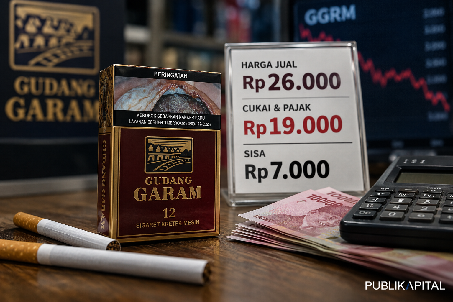 ROKOK GUDANG GARAM JADI SOROTAN, HARGA RP26.000 TAPI BEBAN CUKAI RP19.000, KOK BISA? 3 ROKOK-GUDANG-GARAM
