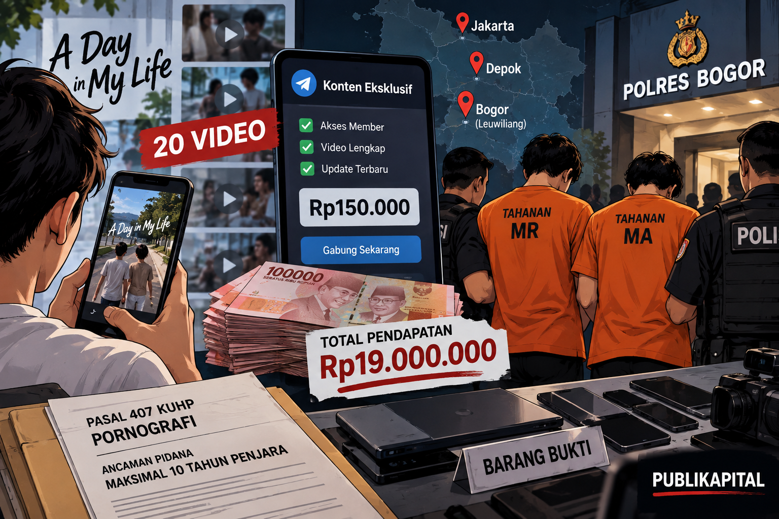 VIRAL VIDEO A DAY IN MY LIFE, POLISI UNGKAP 20 VIDEO HINGGA AKSES RP150 RIBU 2 VIRAL-VIDEO-A-DAY-IN-MY-LIFE-TERBARU