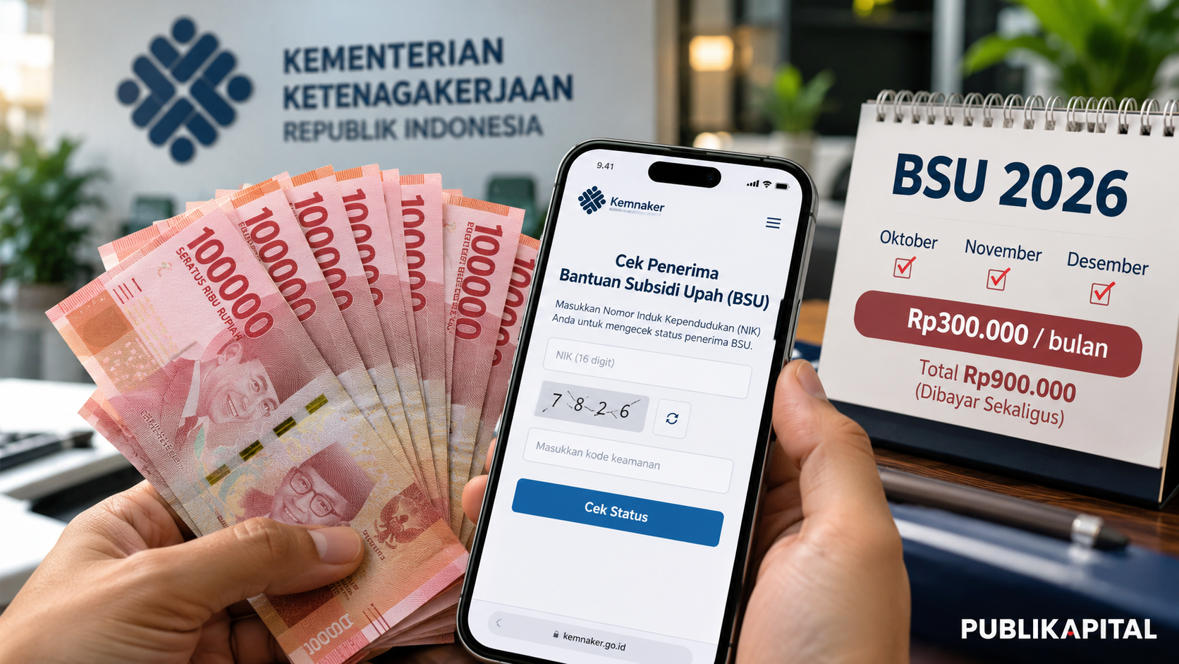 BSU 2026 CAIR RP900 RIBU KAPAN? CEK JADWAL, SYARAT DAN PENERIMA PAKAI NIK 3 BSU-2026-CAIR